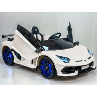 Электромобиль Lamborghini Aventador SVJ Белый